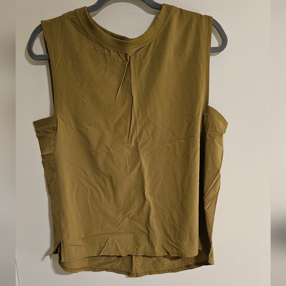 Olive Green Athletic Tank Top